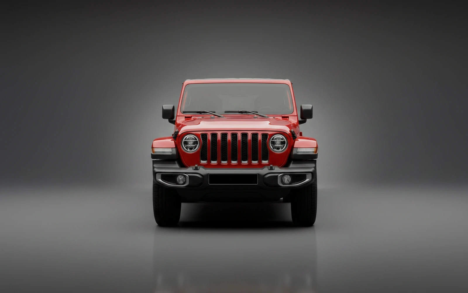 Jeep Wrangler V6 Red 2022 — exterior side view