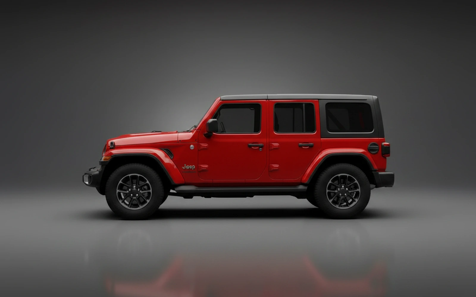 Jeep Wrangler V6 Red 2022 — exterior rear view