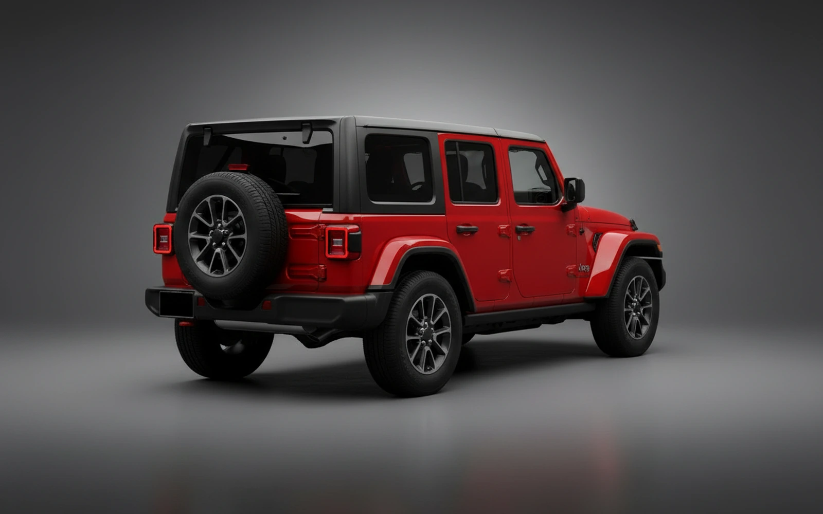 Jeep Wrangler Red 2024 — interior dashboard