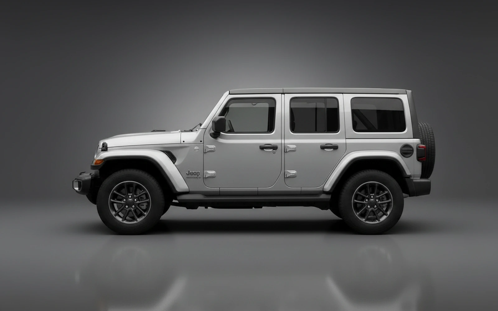 Jeep Wrangler Silver 2025 — exterior rear view