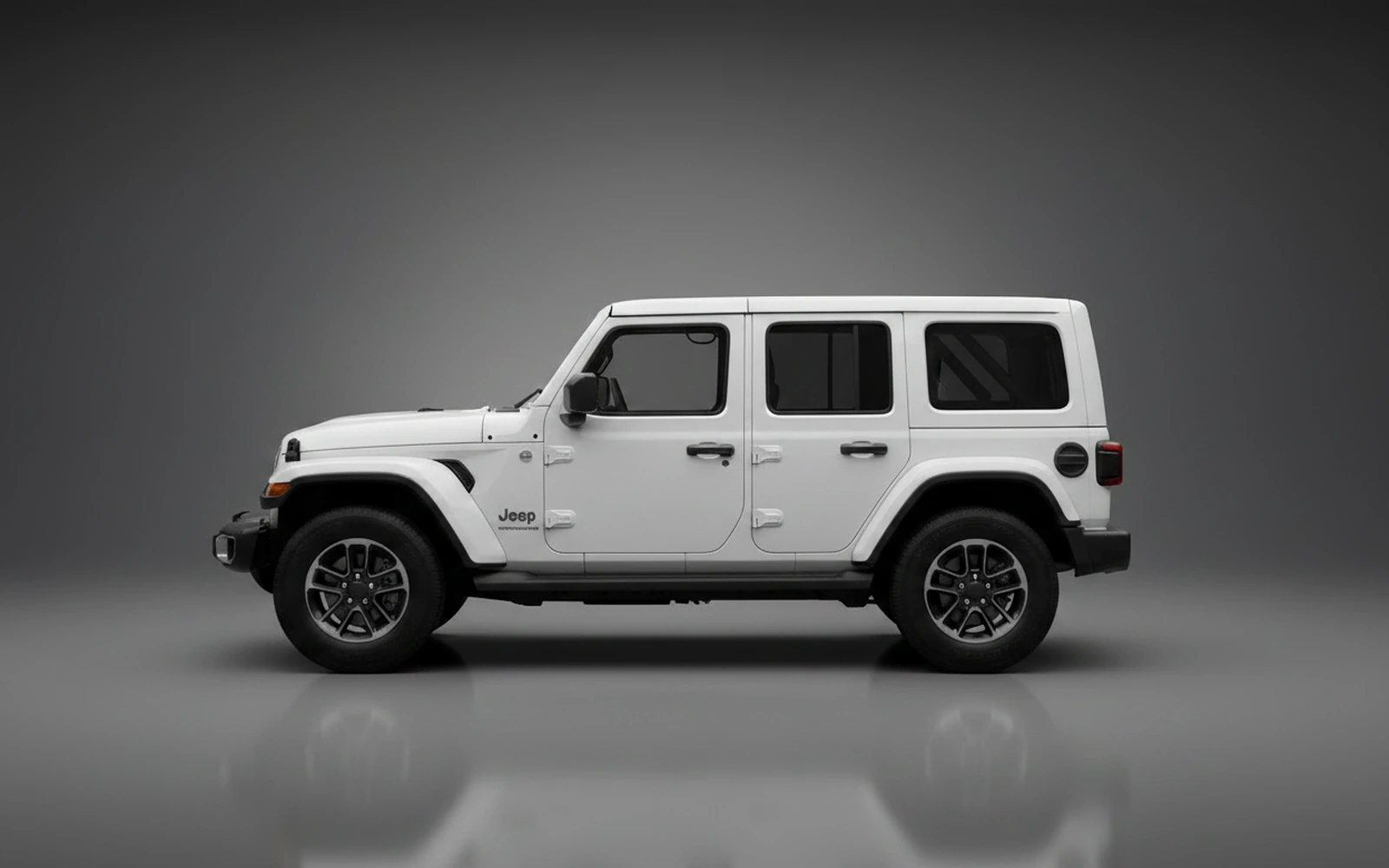 Jeep Wrangler White 2025 — exterior rear view