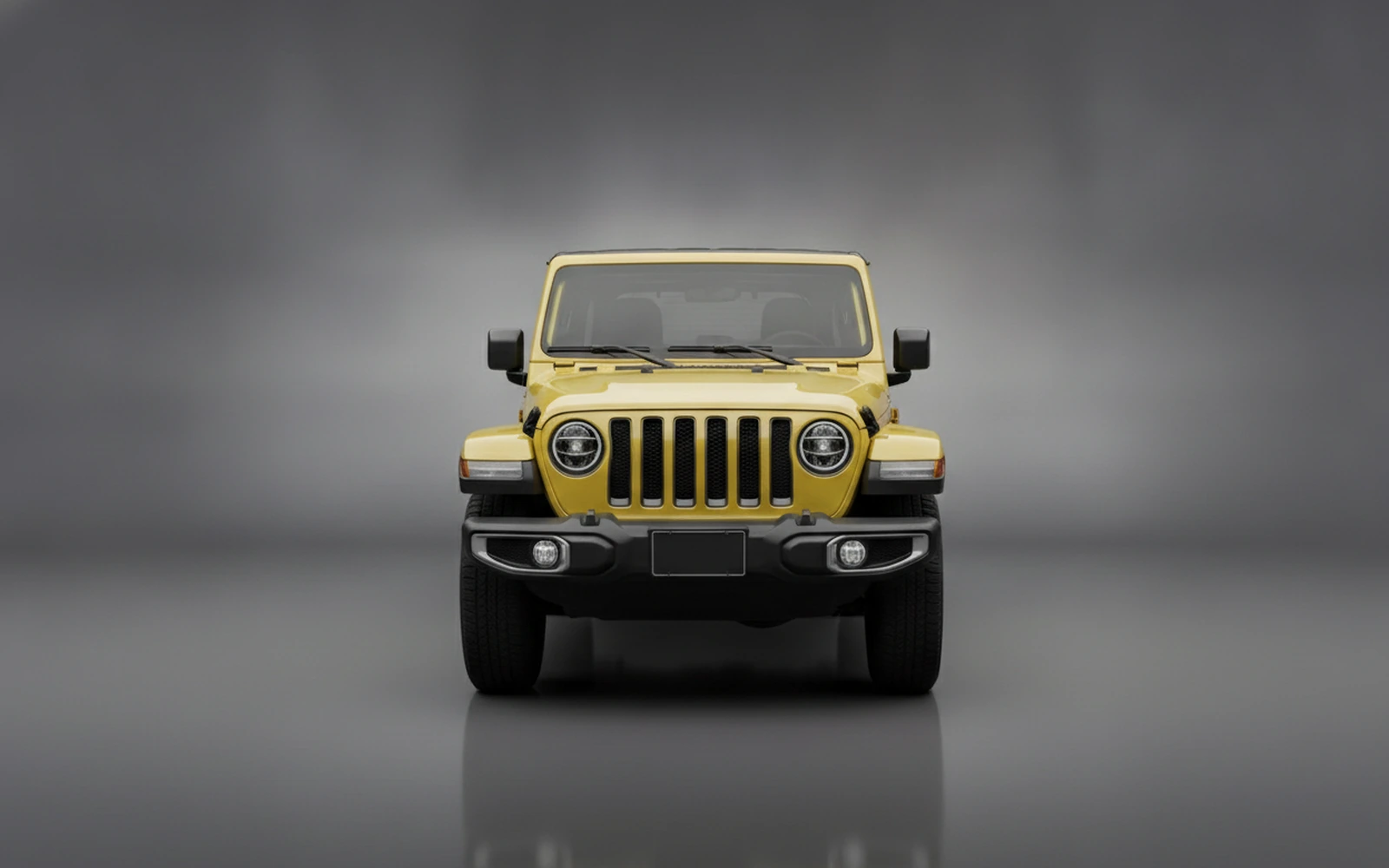 Jeep Wrangler Yellow 2023 — exterior side view