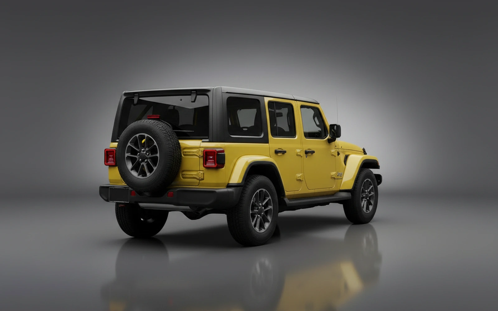 Jeep Wrangler Yellow 2023 — interior dashboard