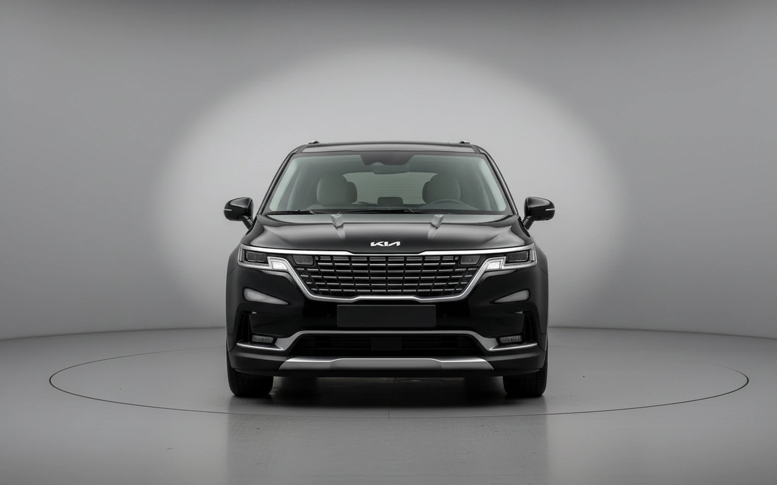 Kia Carnival Grey Blue Negro 2023 — exterior side view