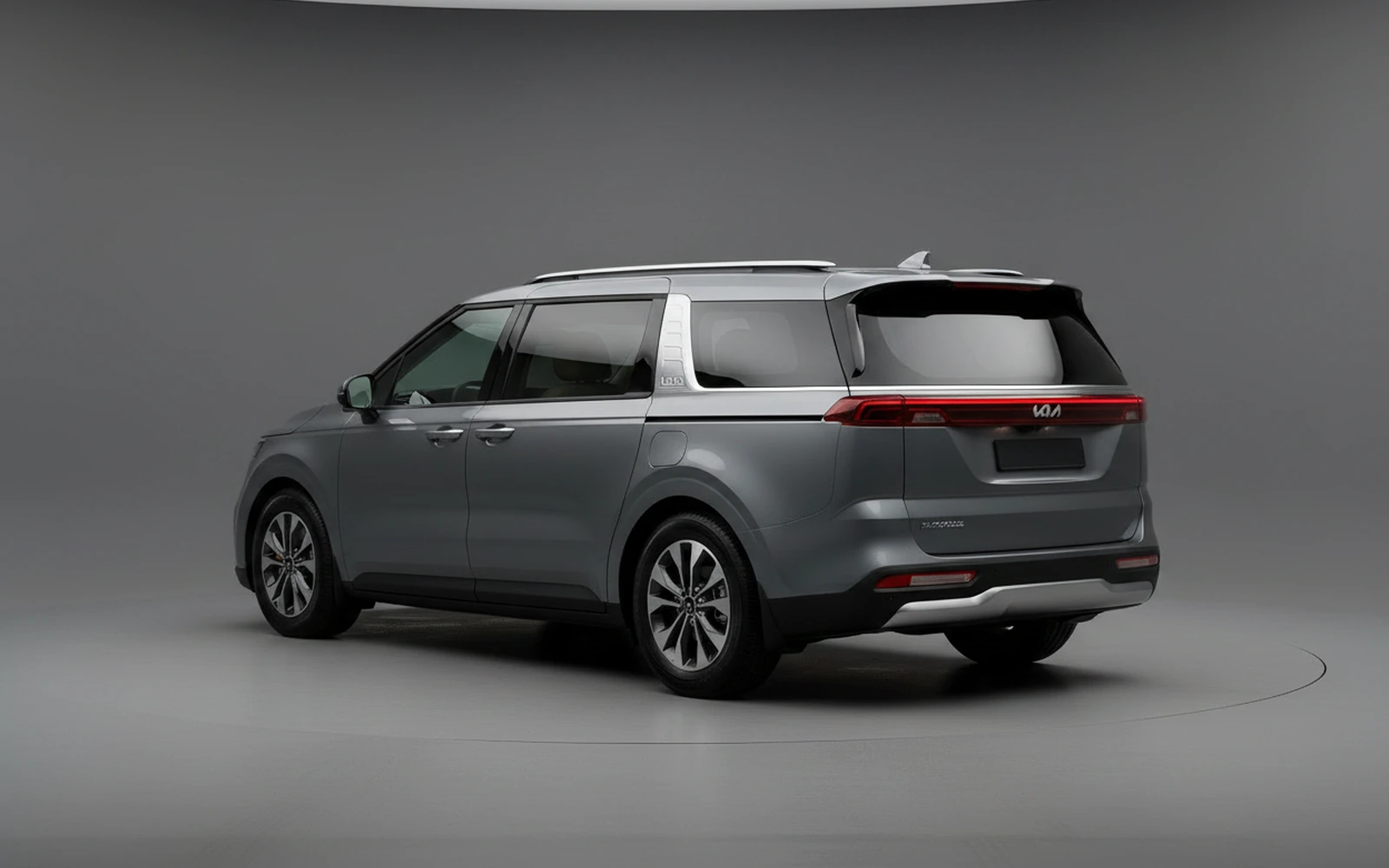 Kia Carnival Grey Blue Grey 2023 — interior dashboard