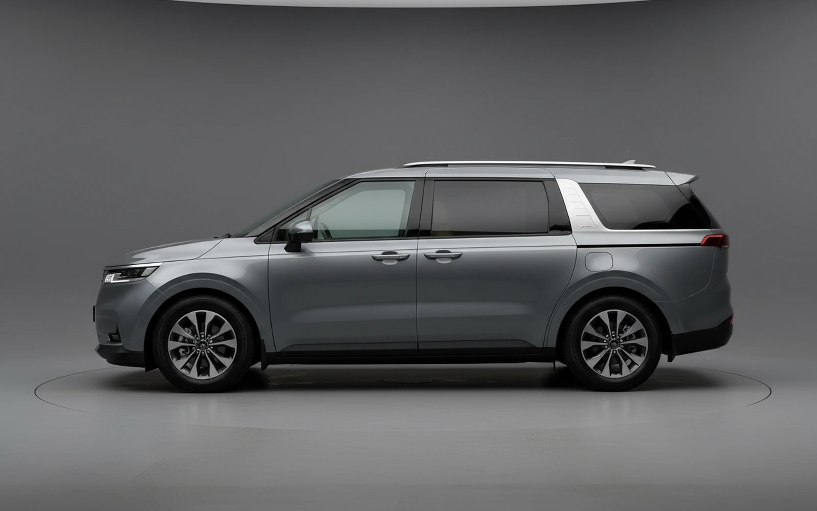 Kia Carnival Grey Blue Grey 2023 — exterior rear view