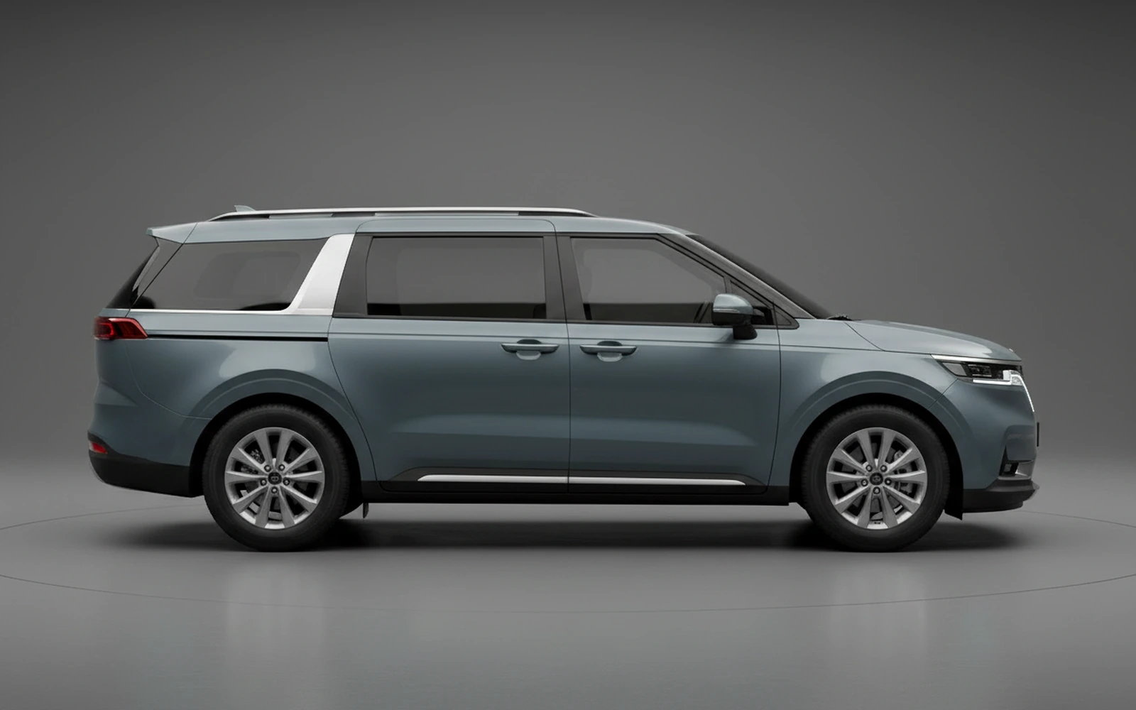 Kia Carnival Grey Blue Grey-blue 2023 — exterior rear view