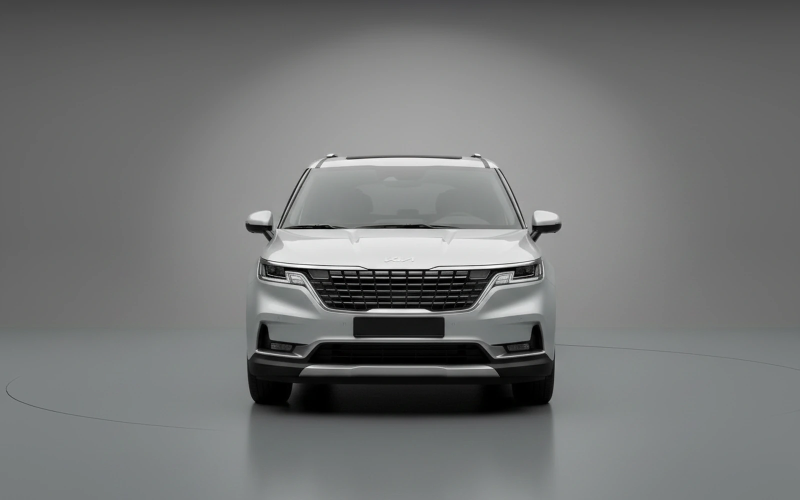 Kia Carnival Silver 2026 — exterior side view