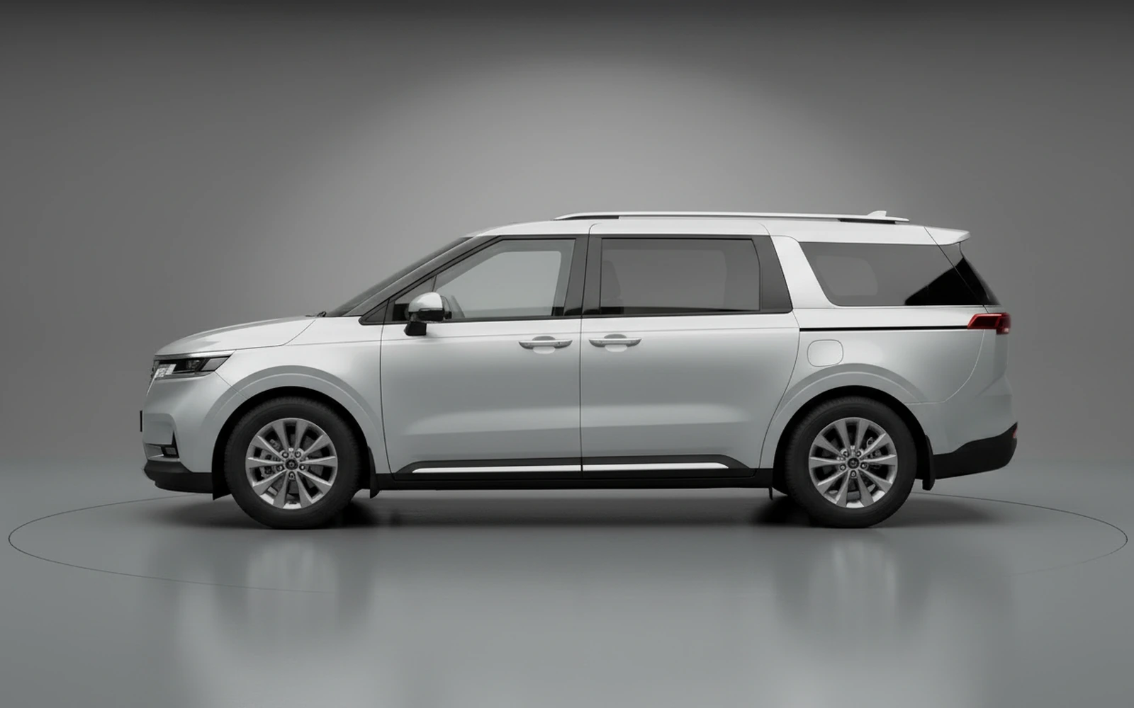 Kia Carnival Silver 2026 — exterior rear view