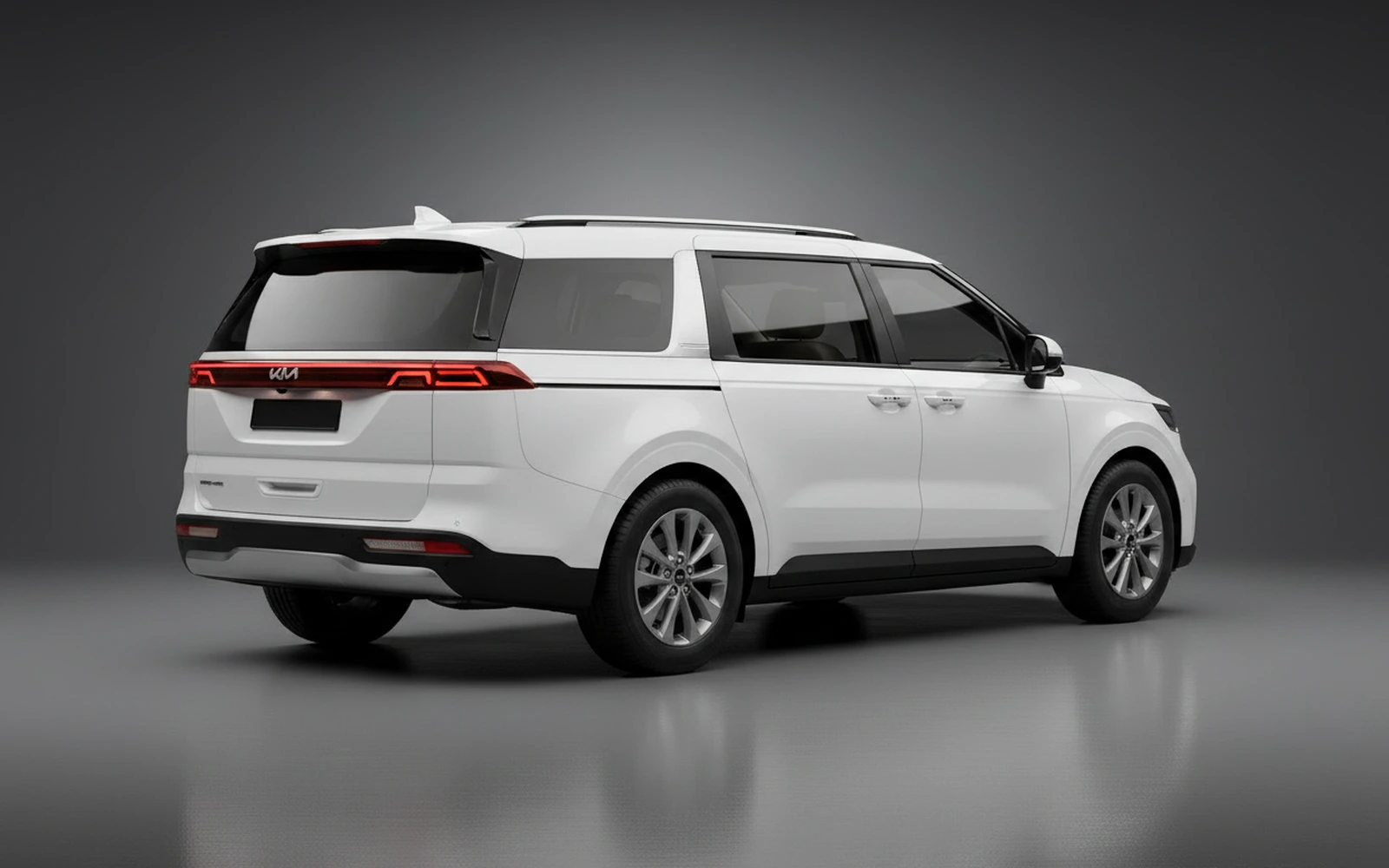 Kia Carnival Grey Blue Blanco 2023 — interior dashboard