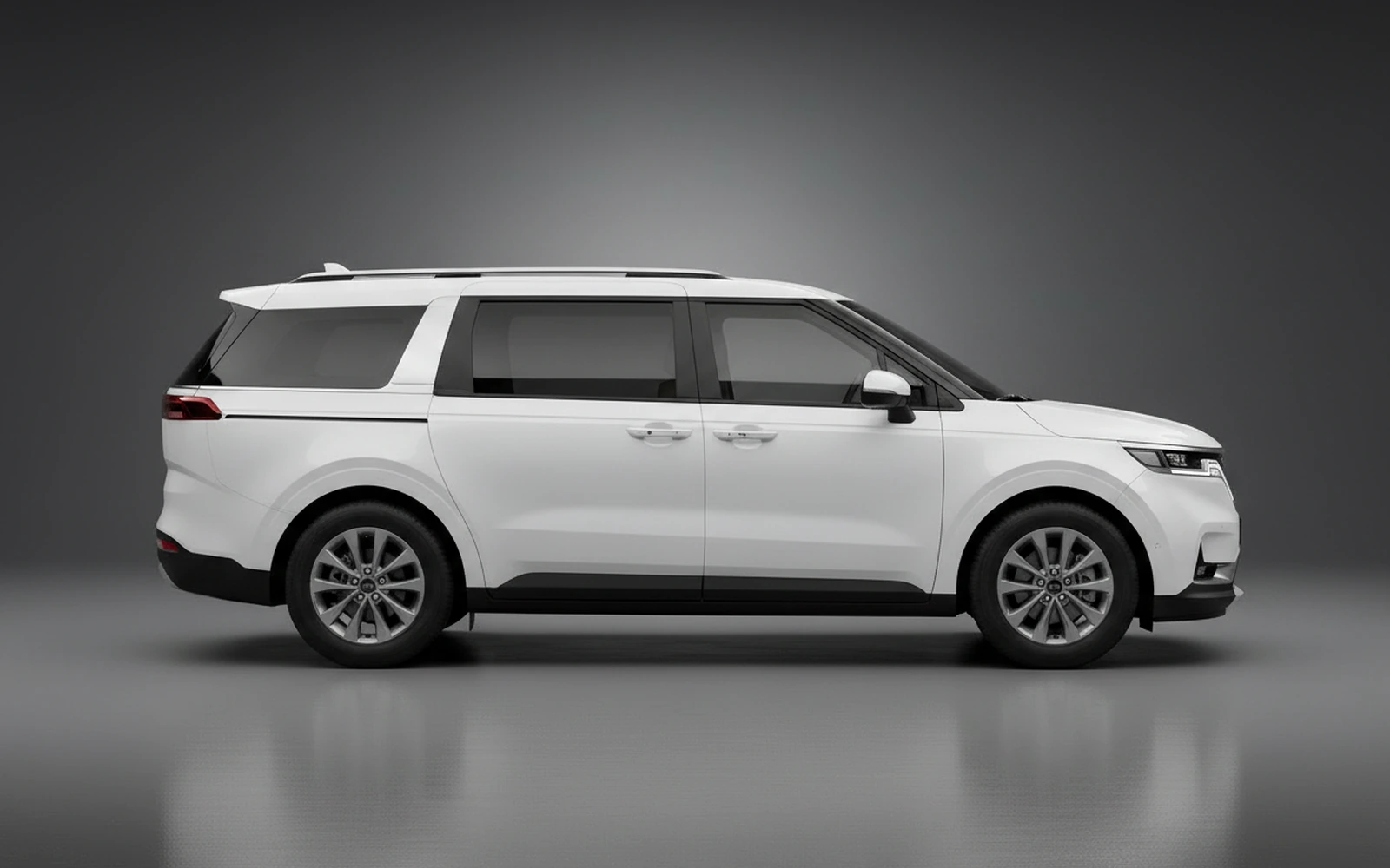 Kia Carnival Grey Blue Blanco 2023 — exterior rear view