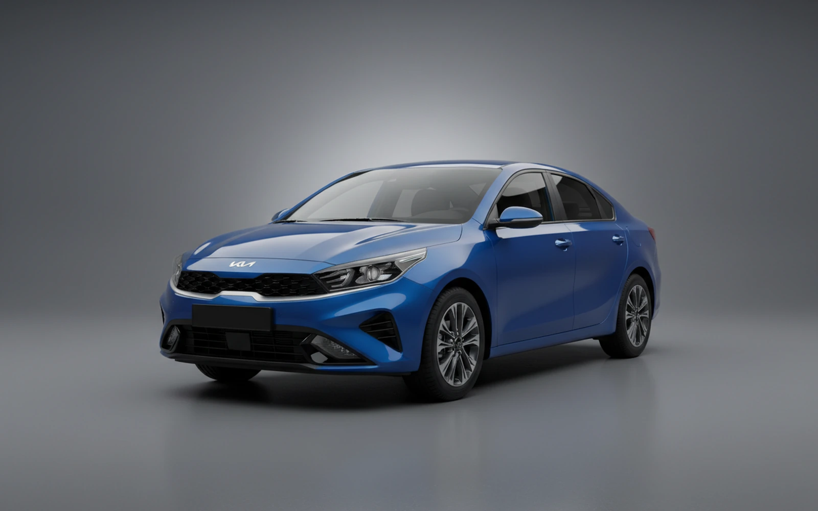 Kia K3 Blue 2025 for rent in Miami — exterior photo