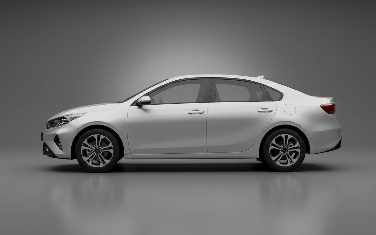 Kia K3 Silver 2025 — exterior rear view
