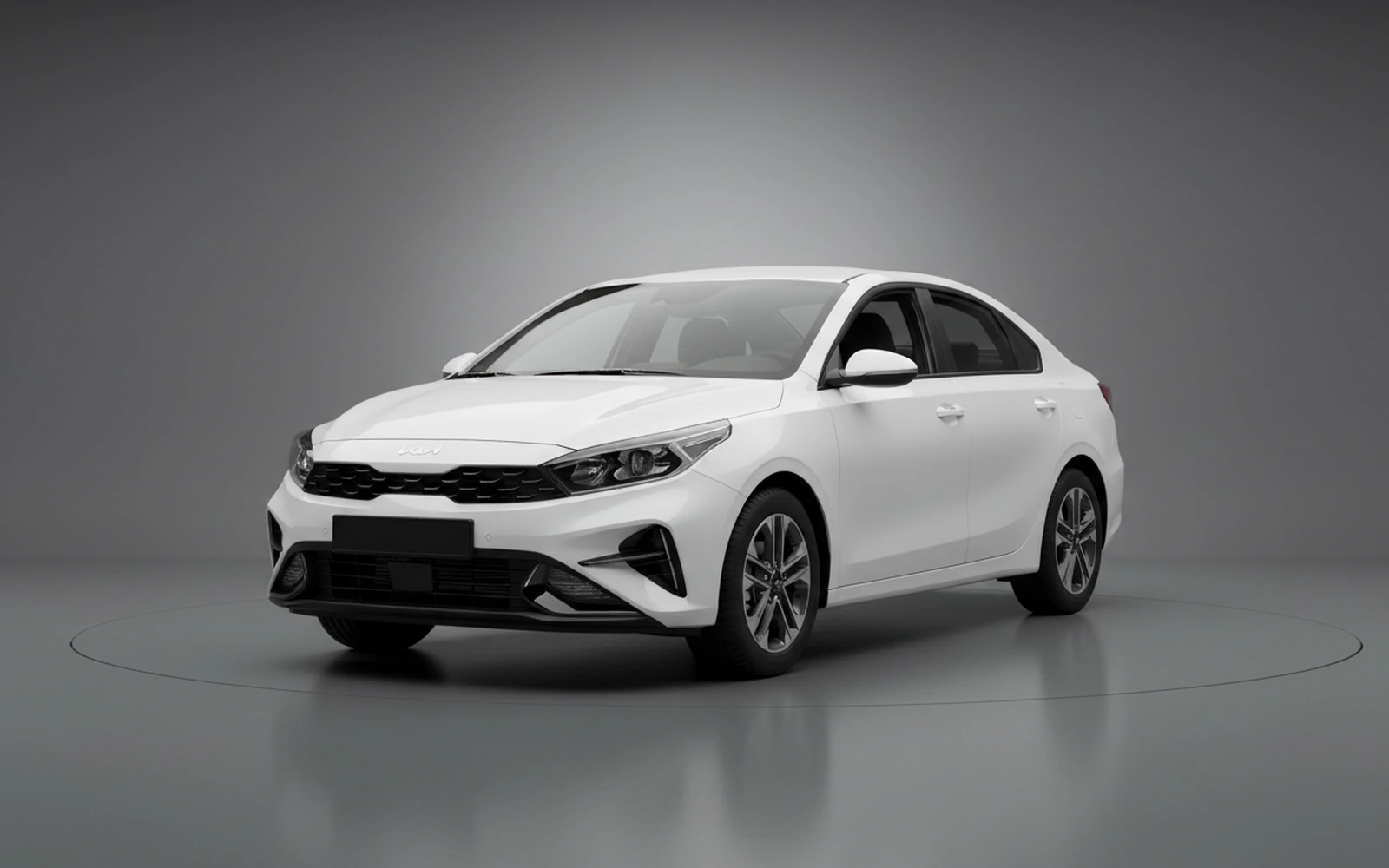 Kia K3 Blanco 2025 for rent in Miami — exterior front view