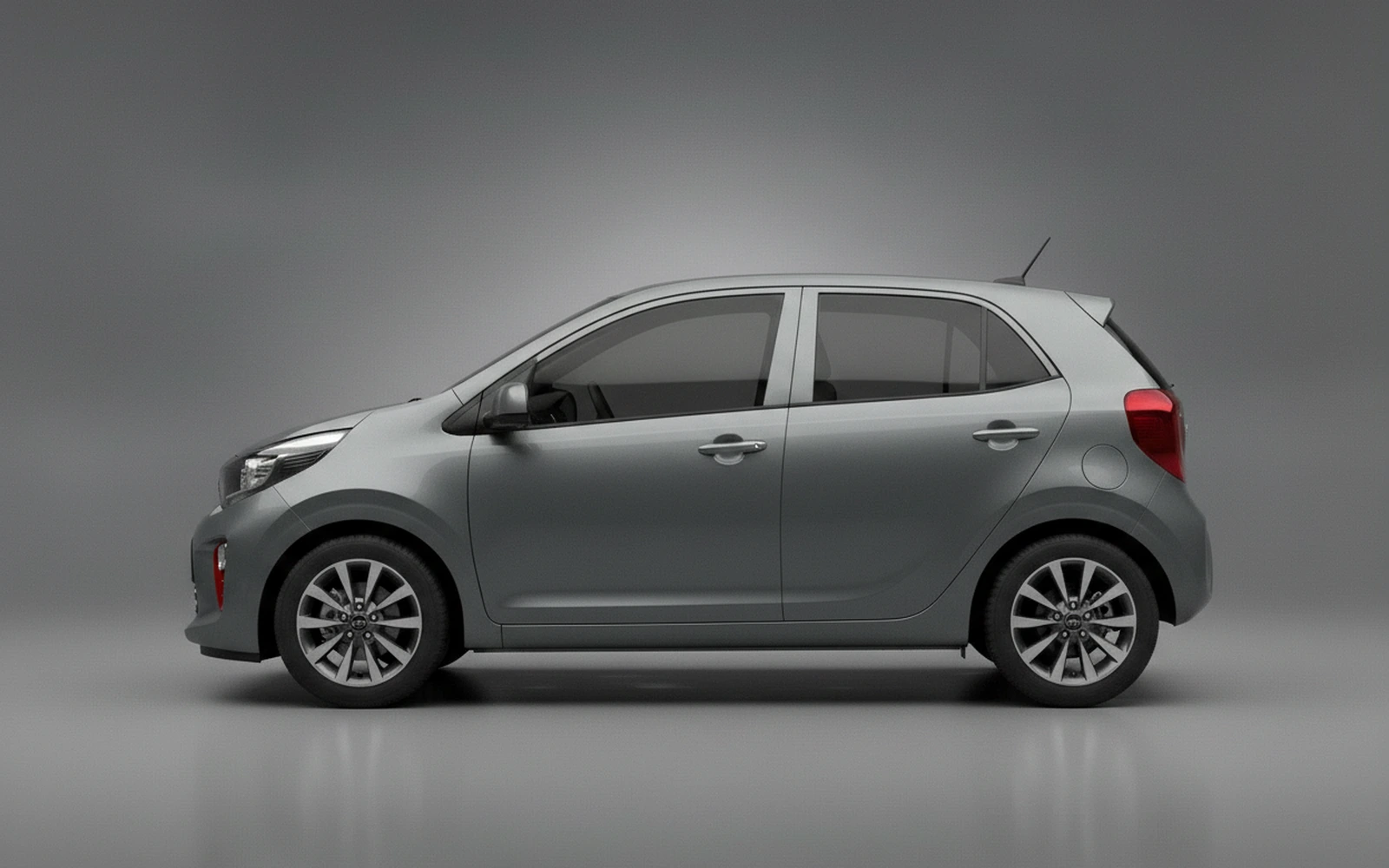 Kia Picanto Grey 2026 — exterior rear view