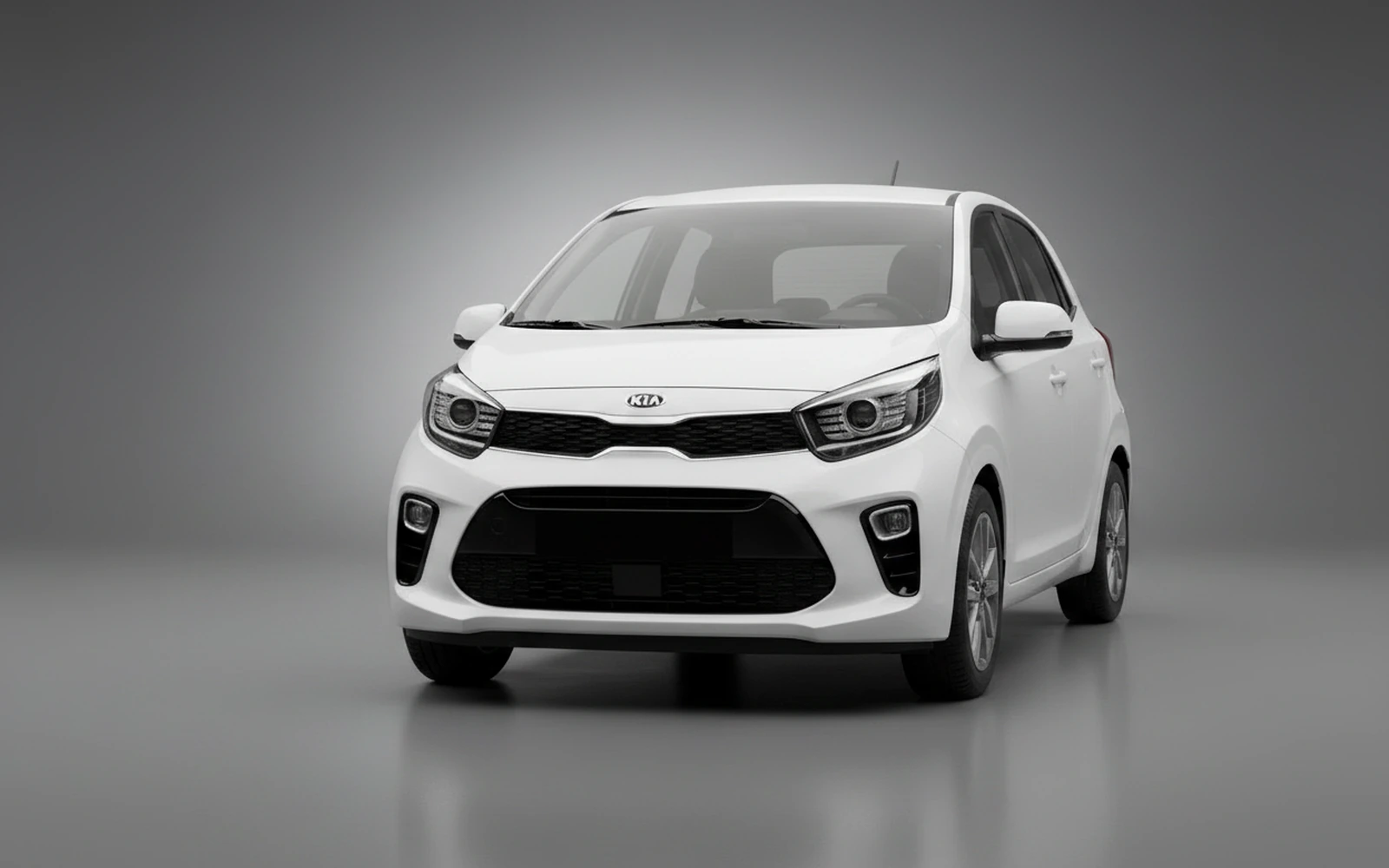 Kia Picanto White 2026 — exterior side view