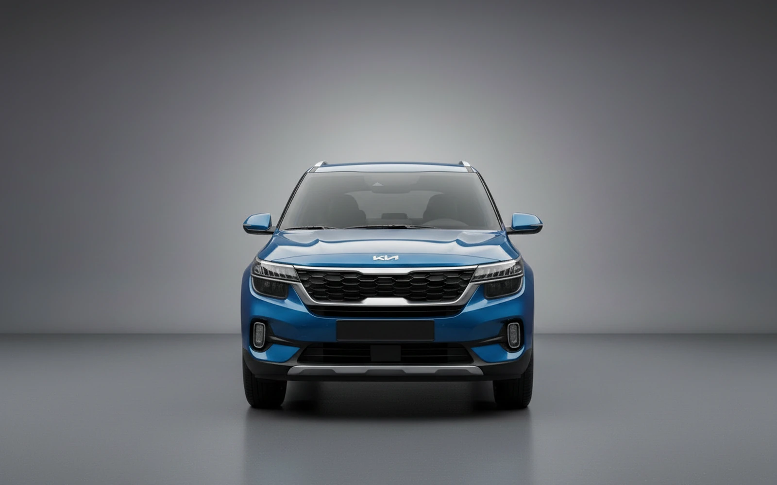 Kia Seltos Blue 2026 — exterior side view