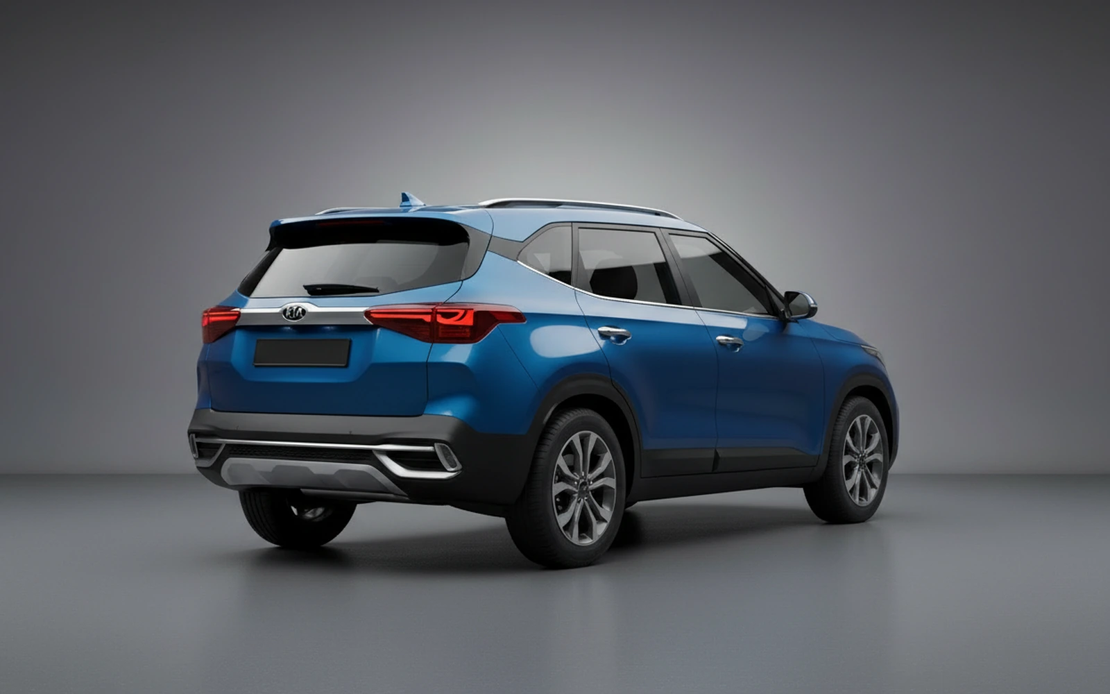 Kia Seltos Blue 2026 — interior dashboard