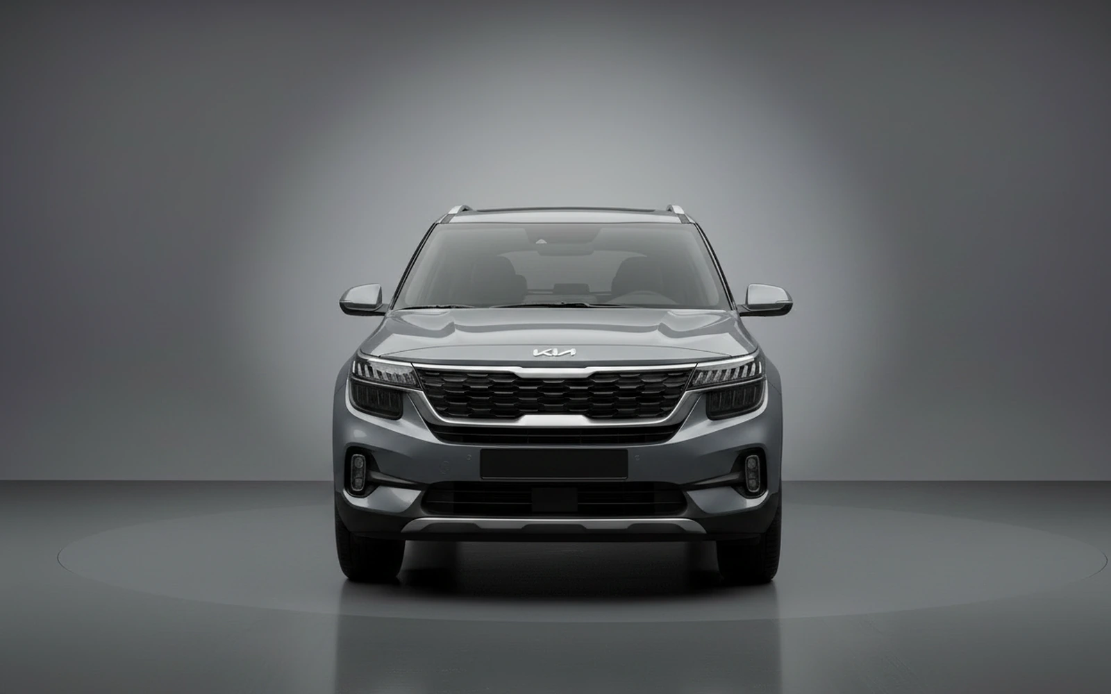 Kia Seltos Grey 2026 — exterior side view
