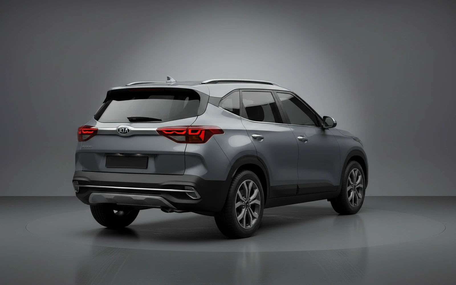 Kia Seltos Grey 2026 — interior dashboard