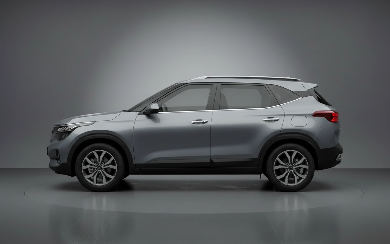 Kia Seltos Grey 2026 — exterior rear view