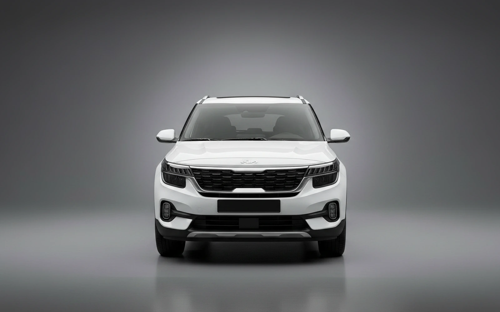 Kia Seltos White 2026 — exterior side view