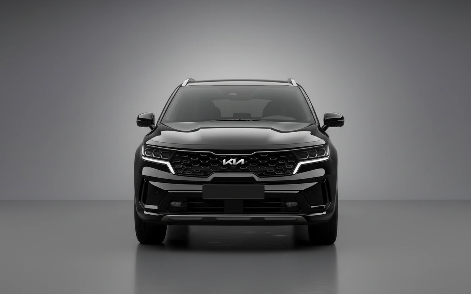 Kia Sorento Black 2024 — exterior side view