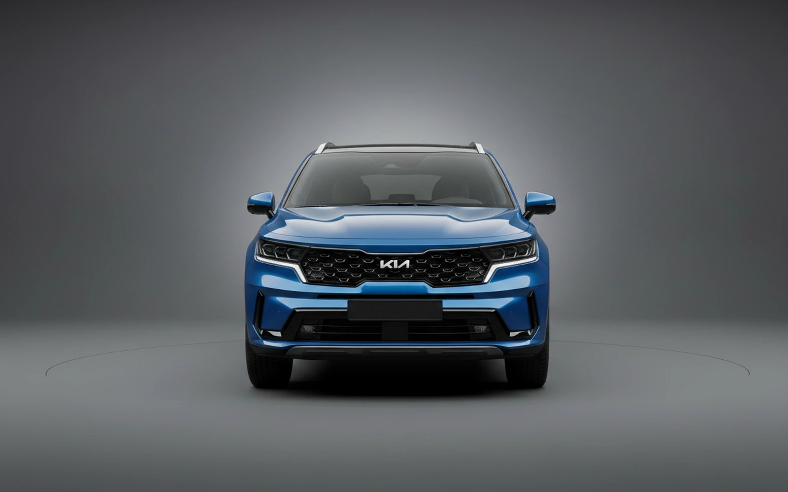 Kia Sorento Azul 2023 — exterior side view
