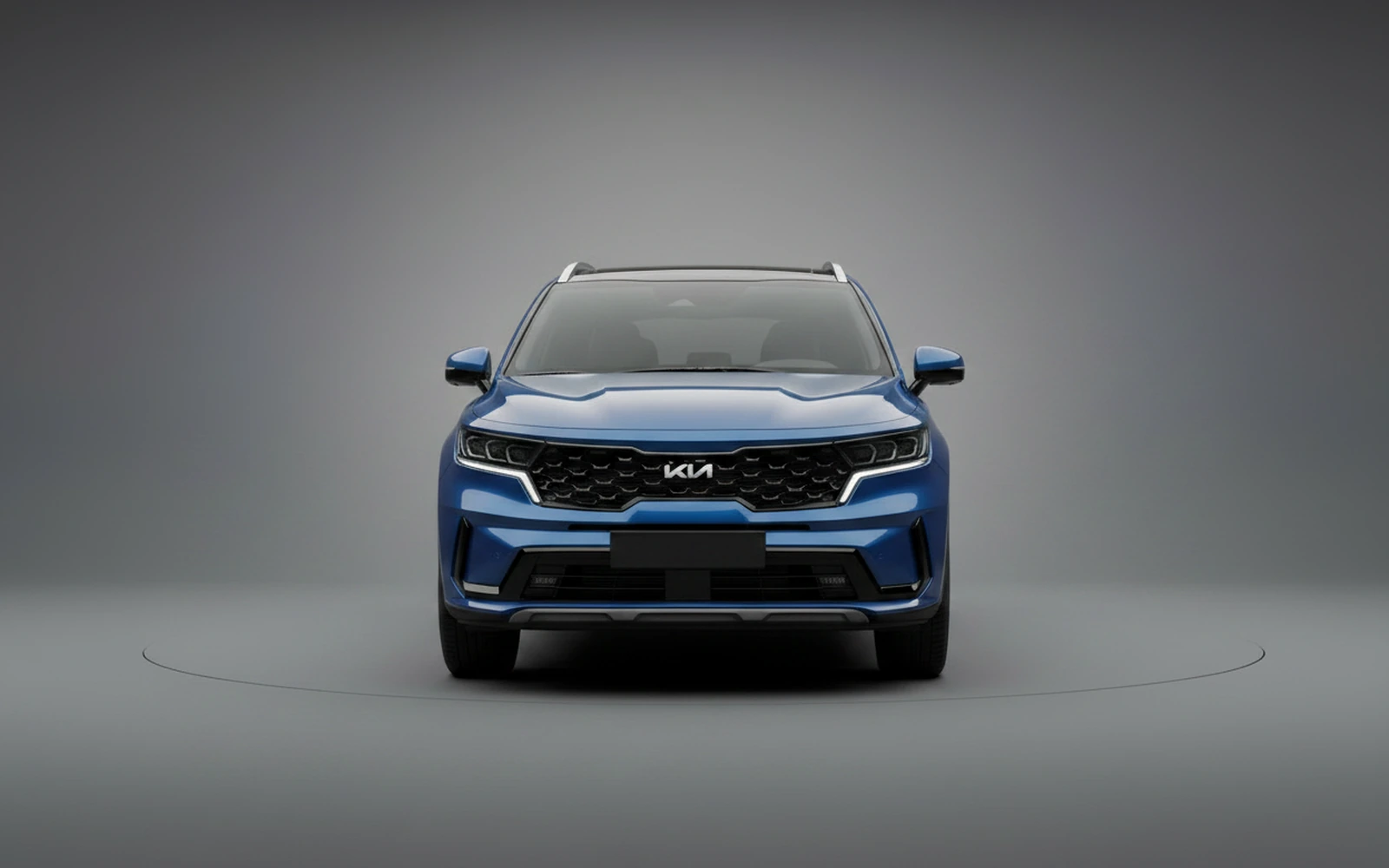 Kia Sorento Blue 2025 — exterior side view