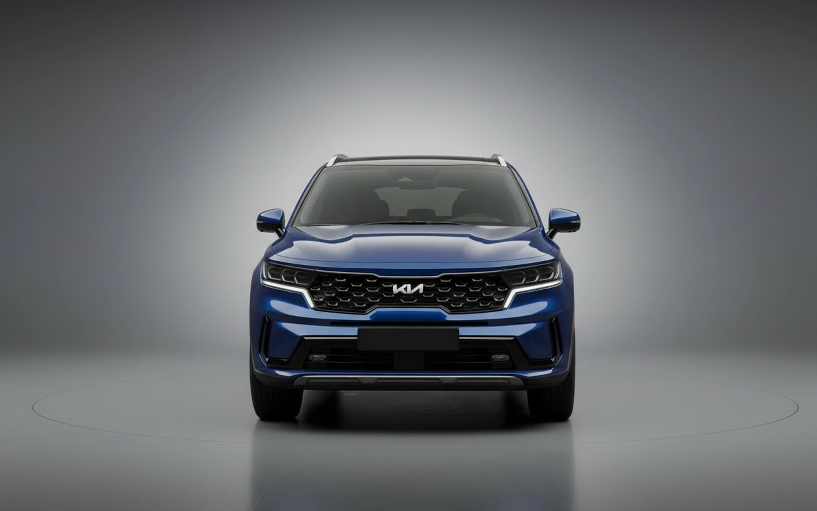 Kia Sorento Dark-blue 2024 — exterior side view