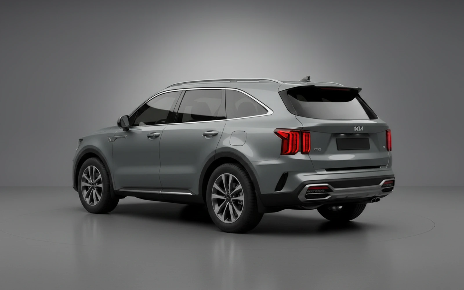 Kia Sorento Grey 2025 — interior dashboard
