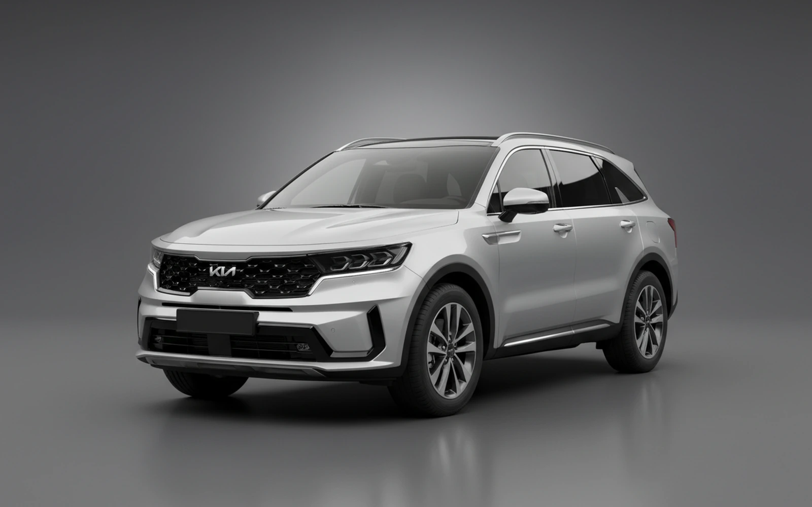Kia Sorento Plata 2024 for rent in Miami — exterior front view