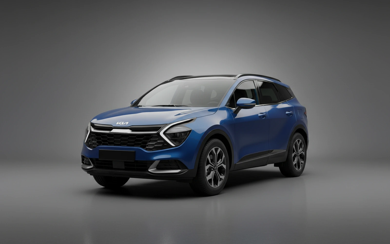 Kia Sportage Blue 2025 for rent in Miami — exterior photo