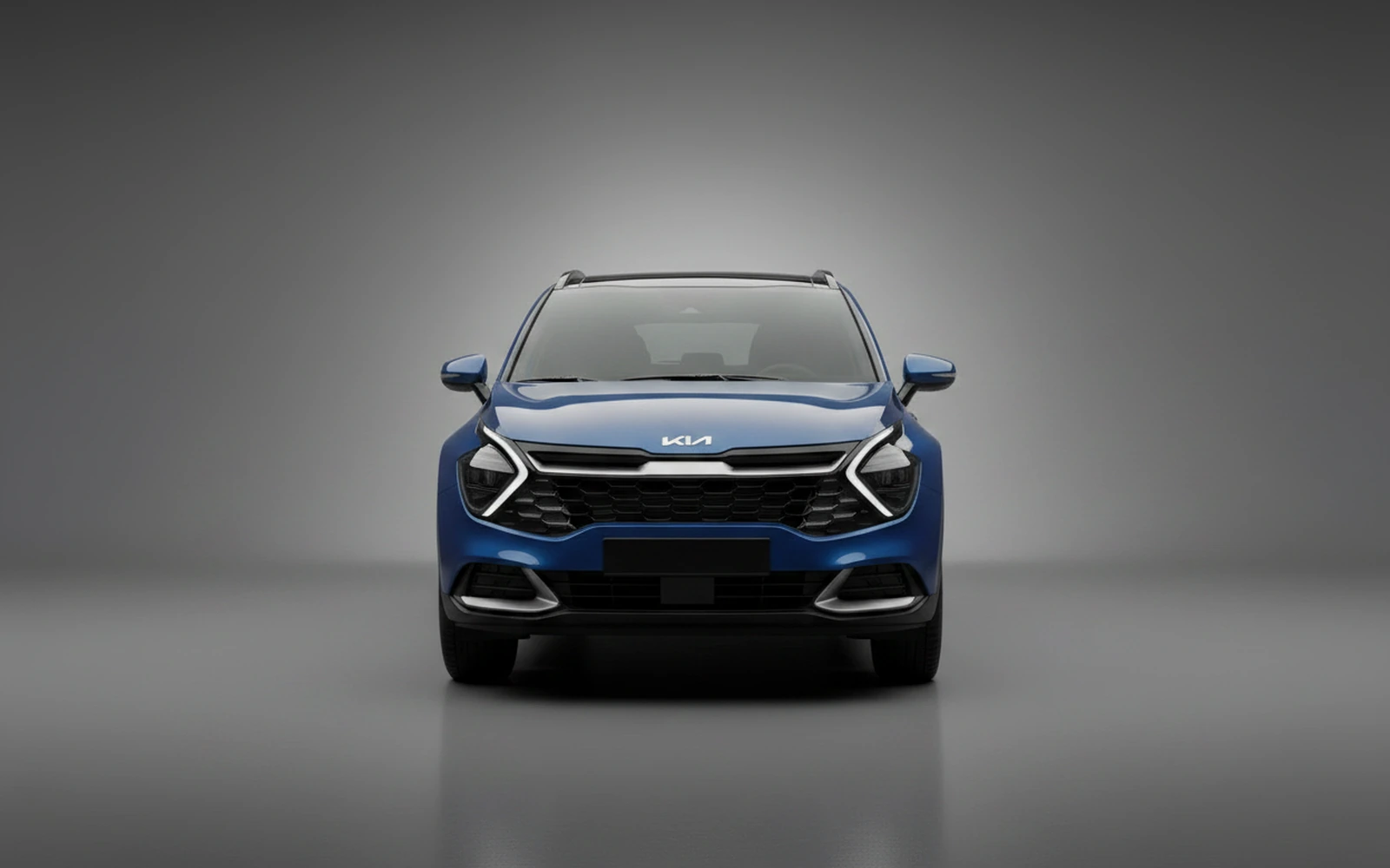 Kia Sportage Blue 2025 — exterior side view