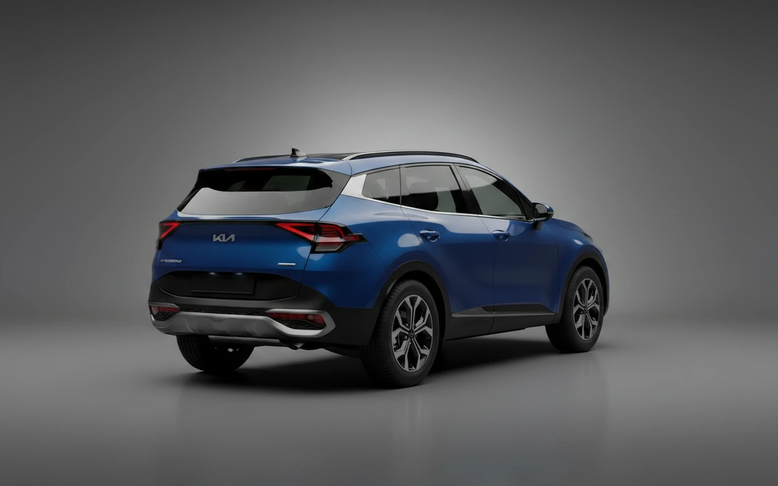 Kia Sportage Blue 2025 — interior dashboard