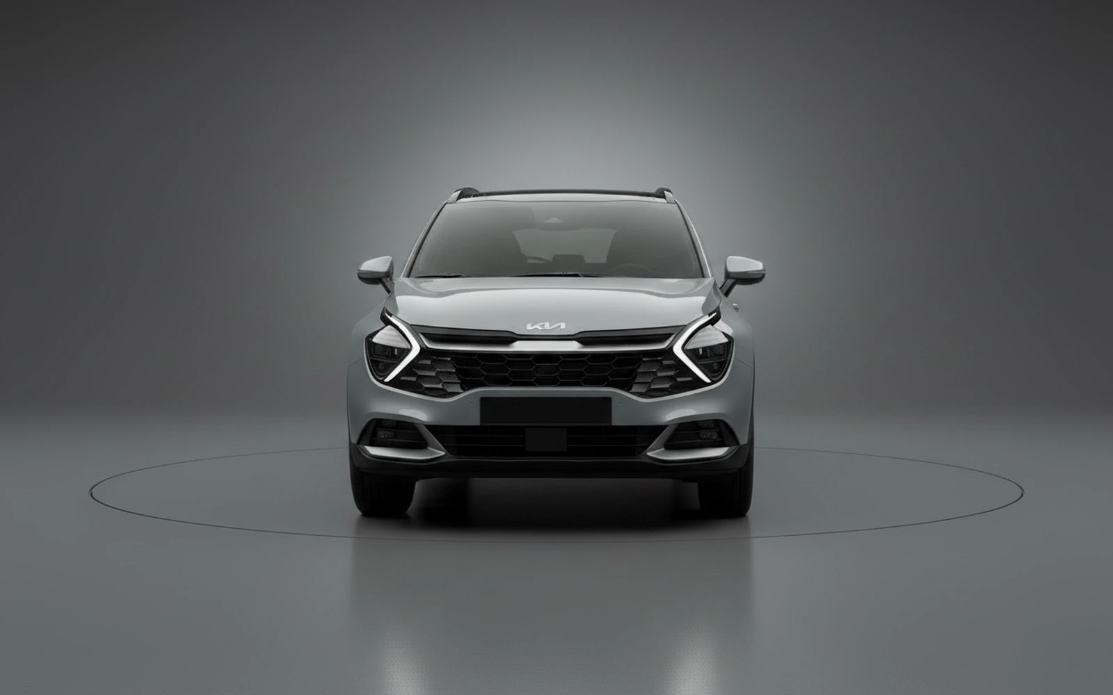 Kia Sportage Grey 2025 — exterior side view