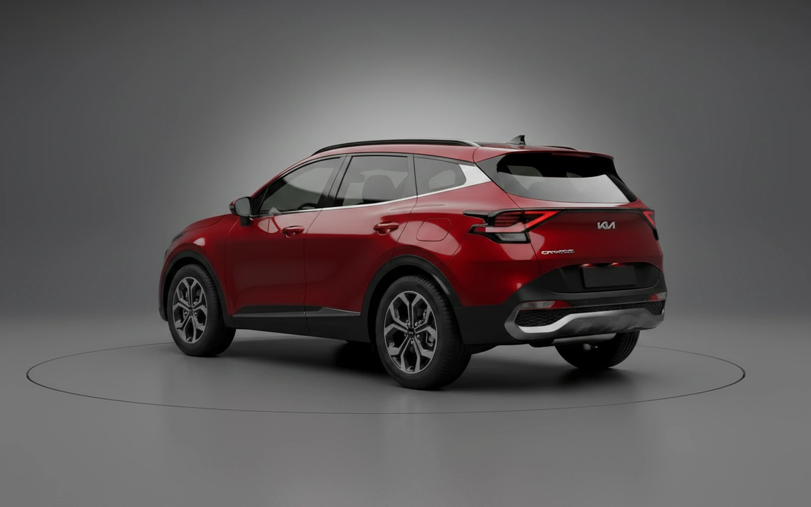 Kia Sportage Red 2025 — interior dashboard