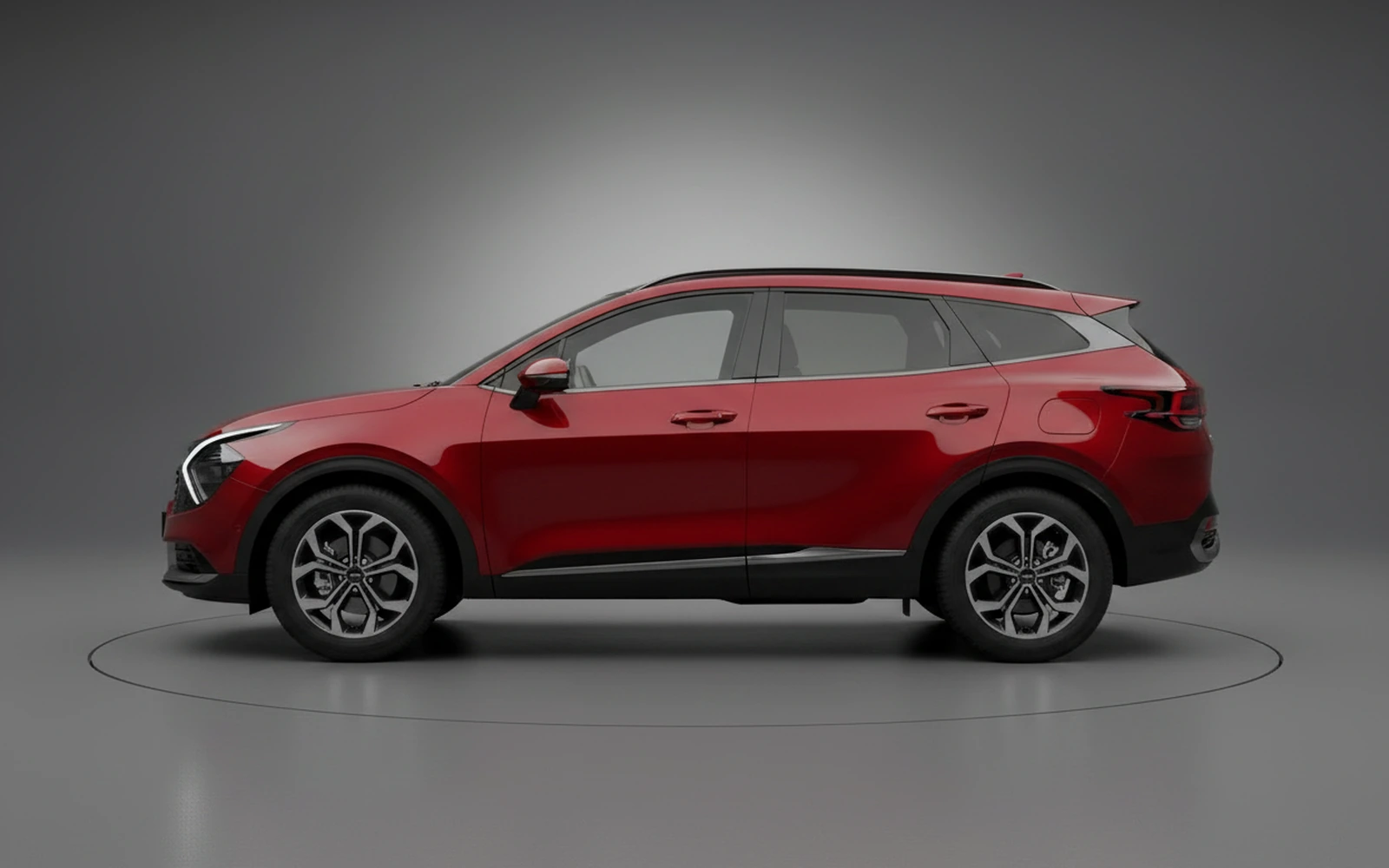 Kia Sportage Red 2025 — exterior rear view