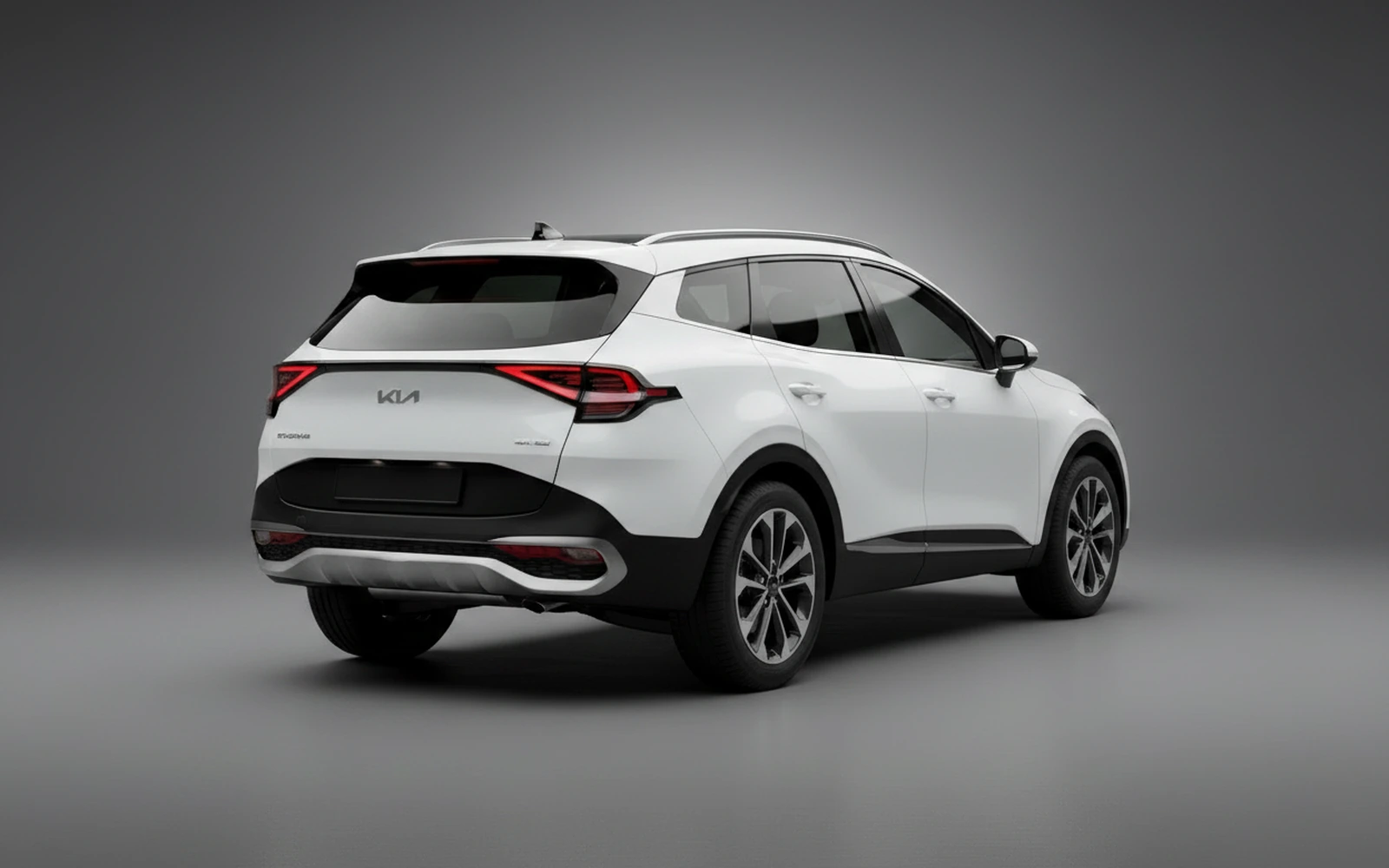 Kia Sportage Black White 2025 — interior dashboard
