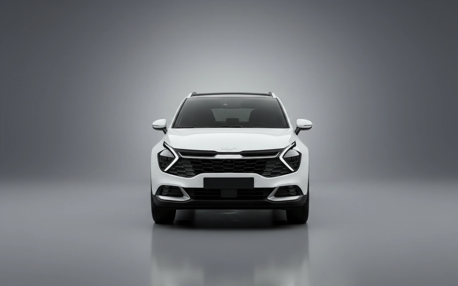 Kia Sportage White 2026 — exterior side view