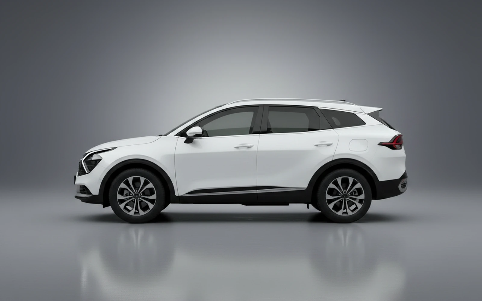 Kia Sportage White 2026 — exterior rear view