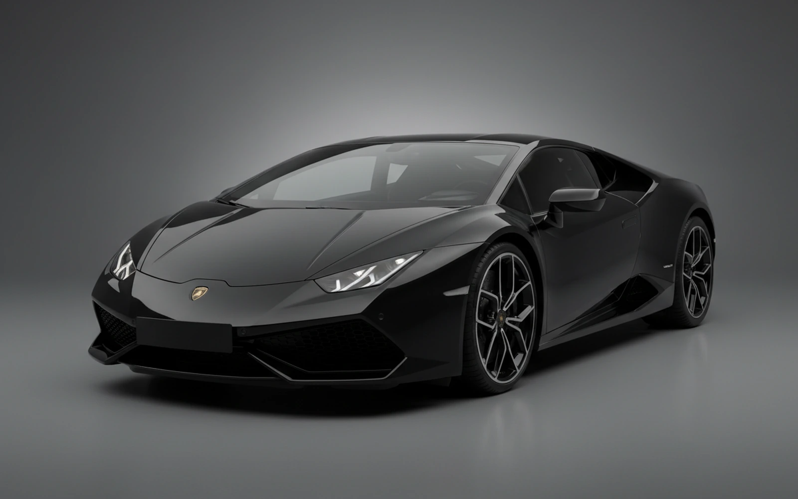 Lamborghini Huracan EVO Negro 2021 for rent in Miami — exterior front view
