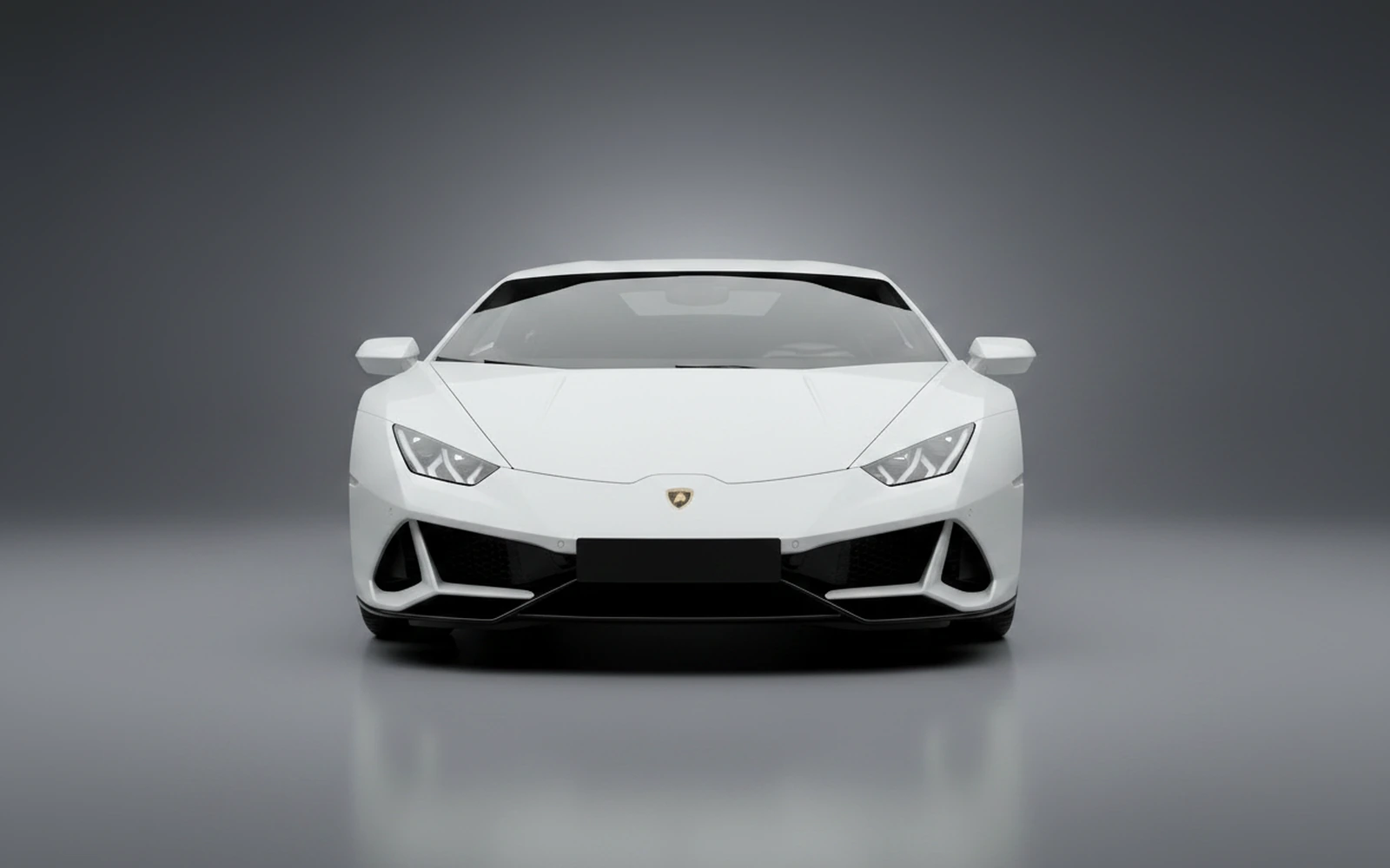 Lamborghini Huracan EVO White 2021 — exterior side view