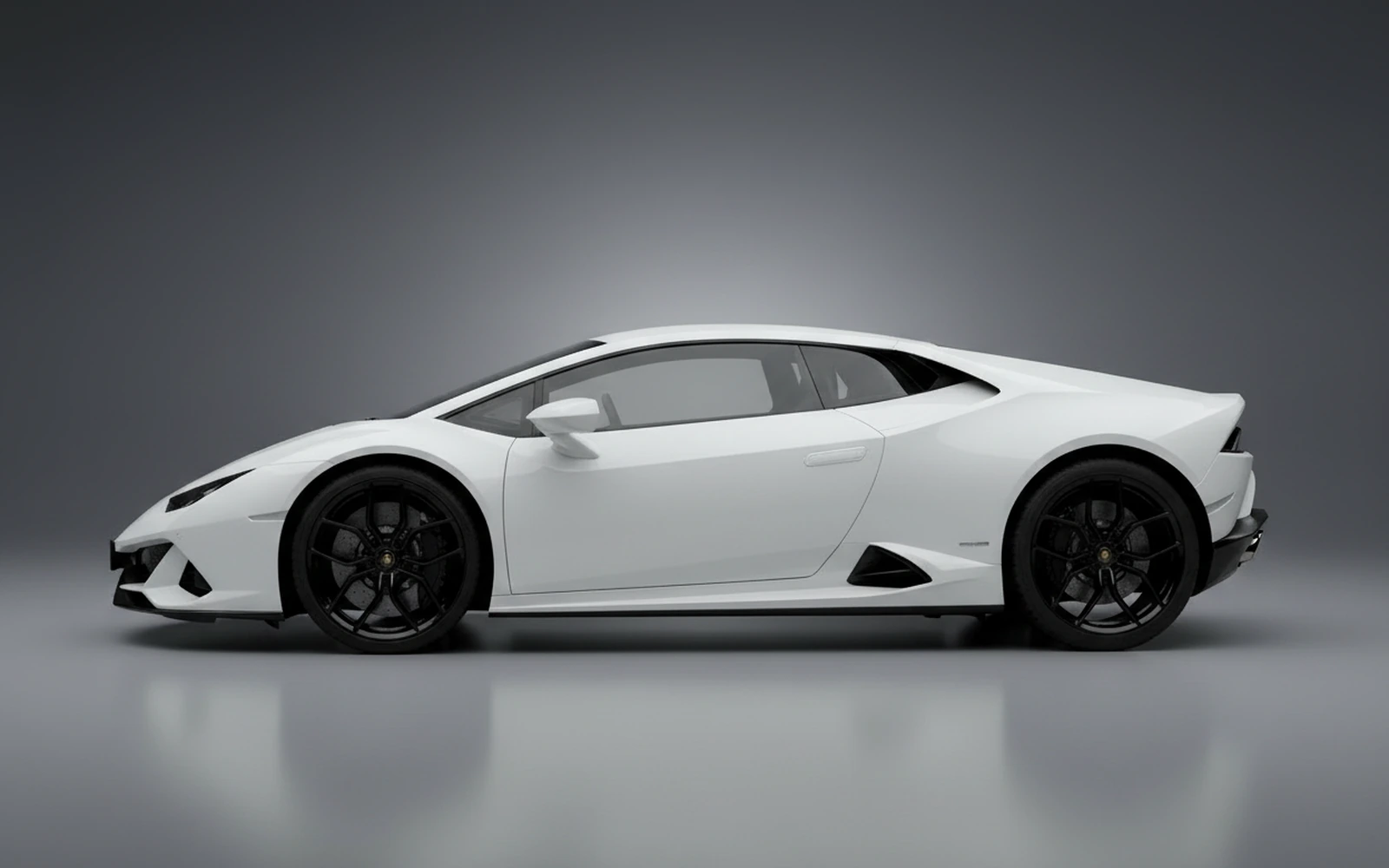 Lamborghini Huracan EVO White 2021 — exterior rear view