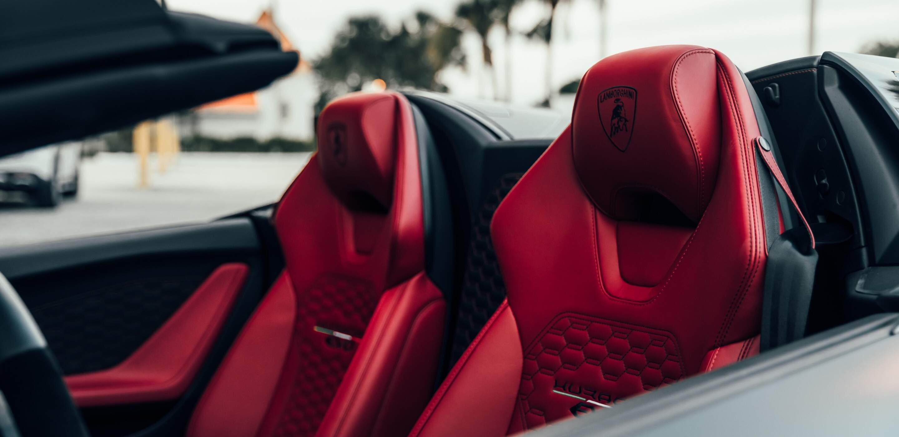Lamborghini Huracan EVO interior and details — Miami rental