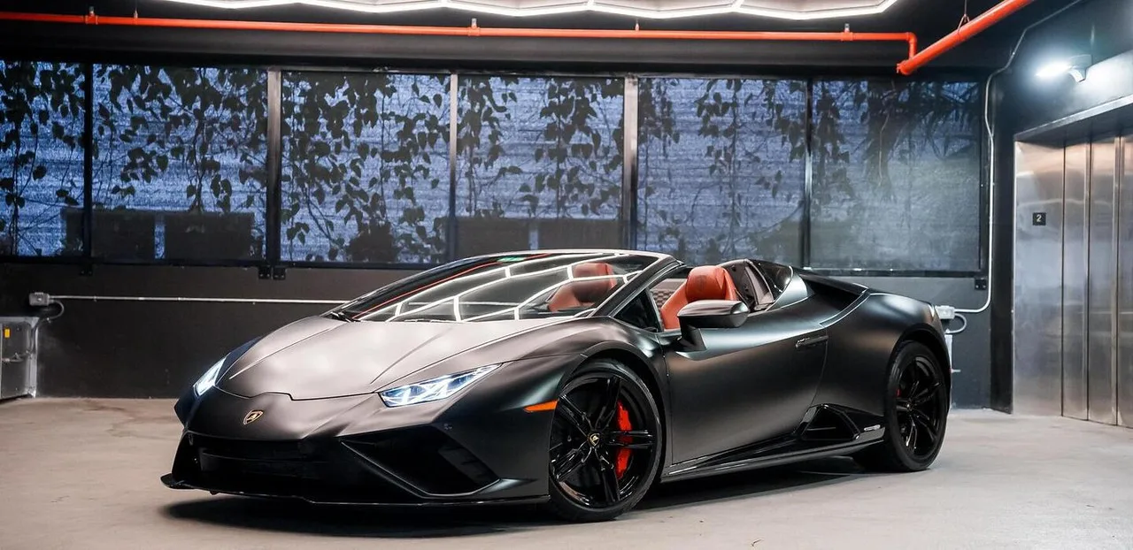 Lamborghini Huracan Evo Yellow 2021 for rent in Miami — exterior photo