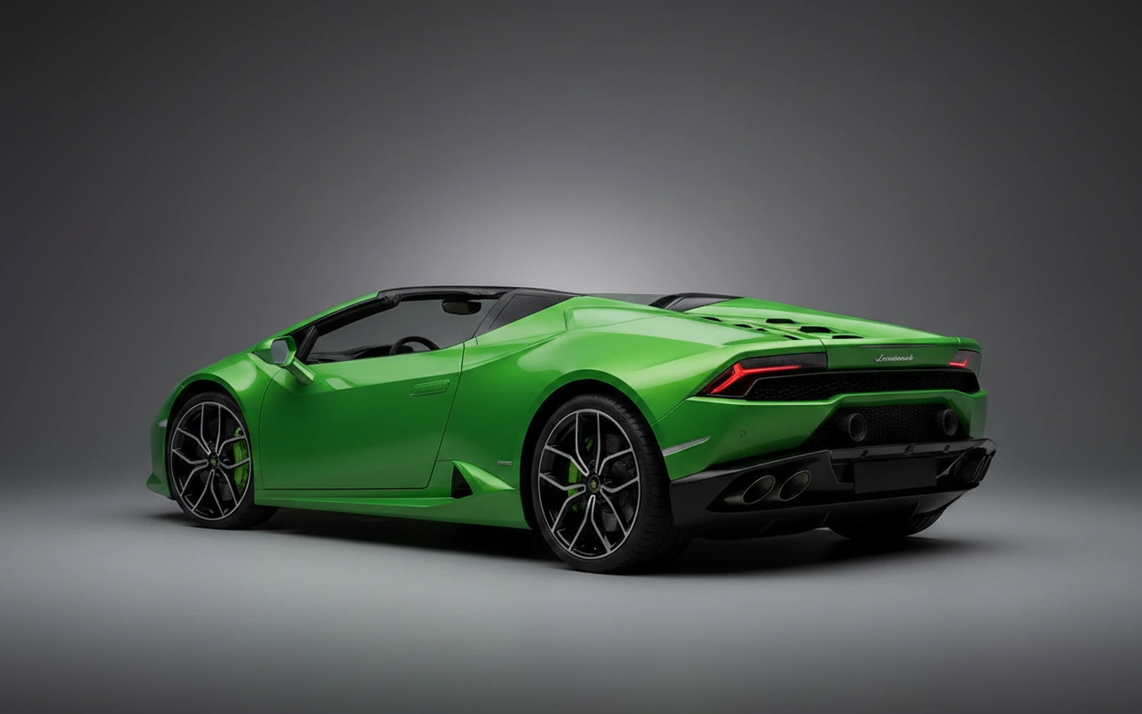 Lamborghini Huracan EVO Spyder Green 2022 — interior dashboard