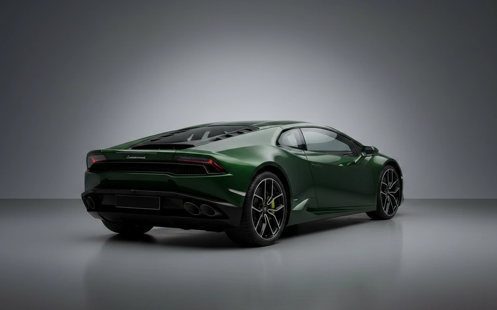 Lamborghini Huracan Tecnica Green-black 2023 — interior dashboard