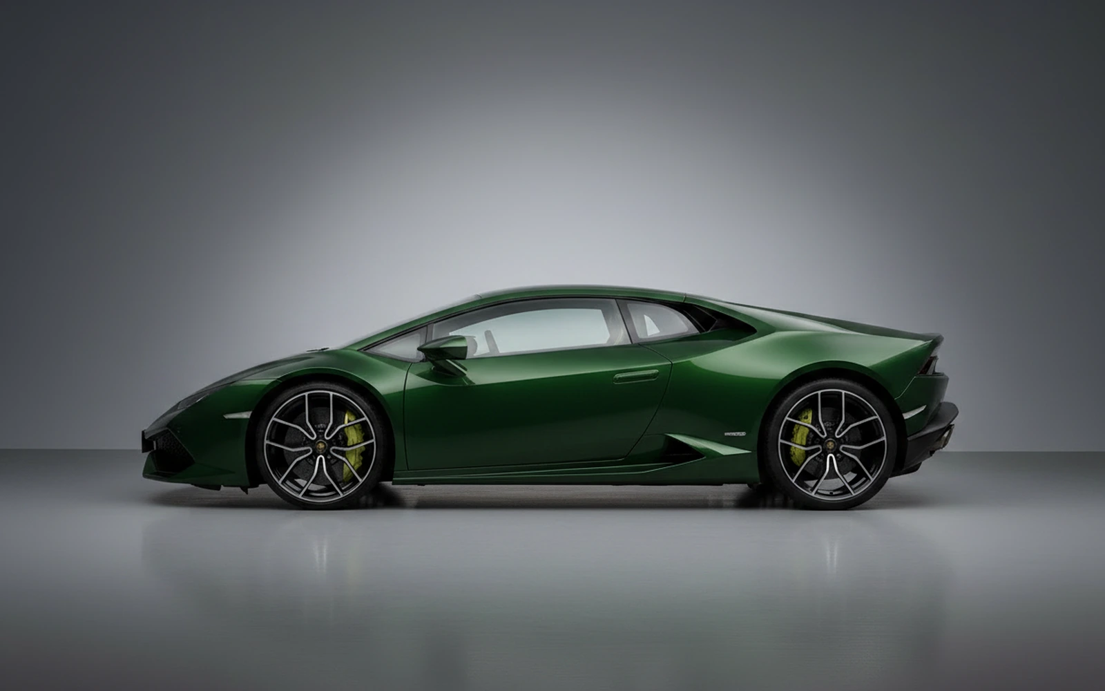 Lamborghini Huracan Tecnica Green-black 2023 — exterior rear view