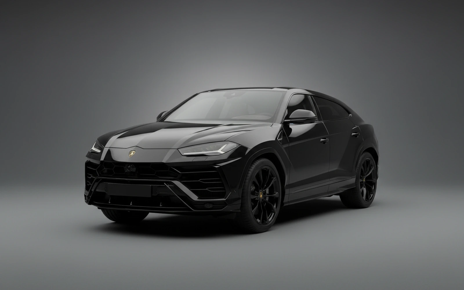 Lamborghini Urus Black 2022 for rent in Miami — exterior photo